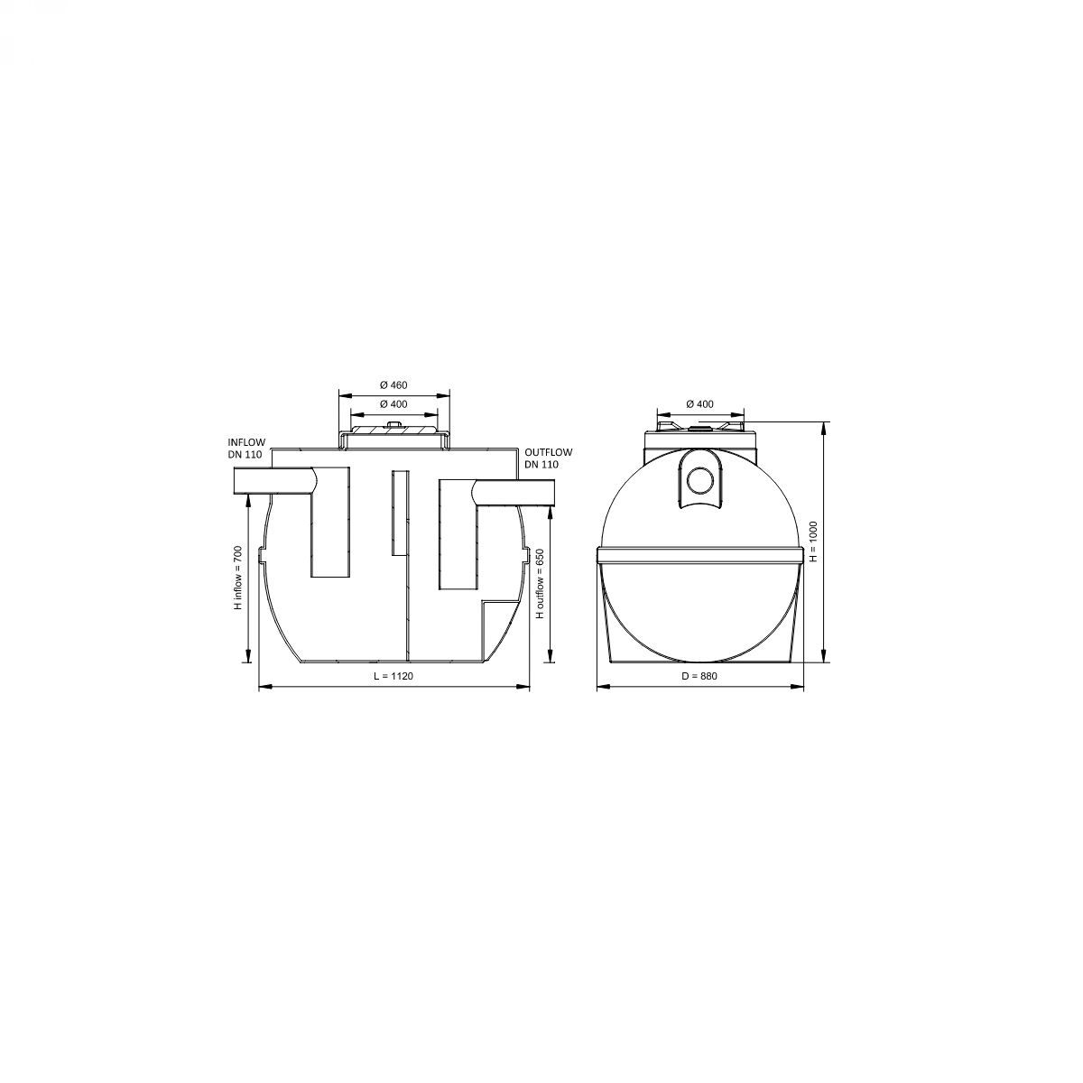 SEPARATOR MASTI 500L - NG 1