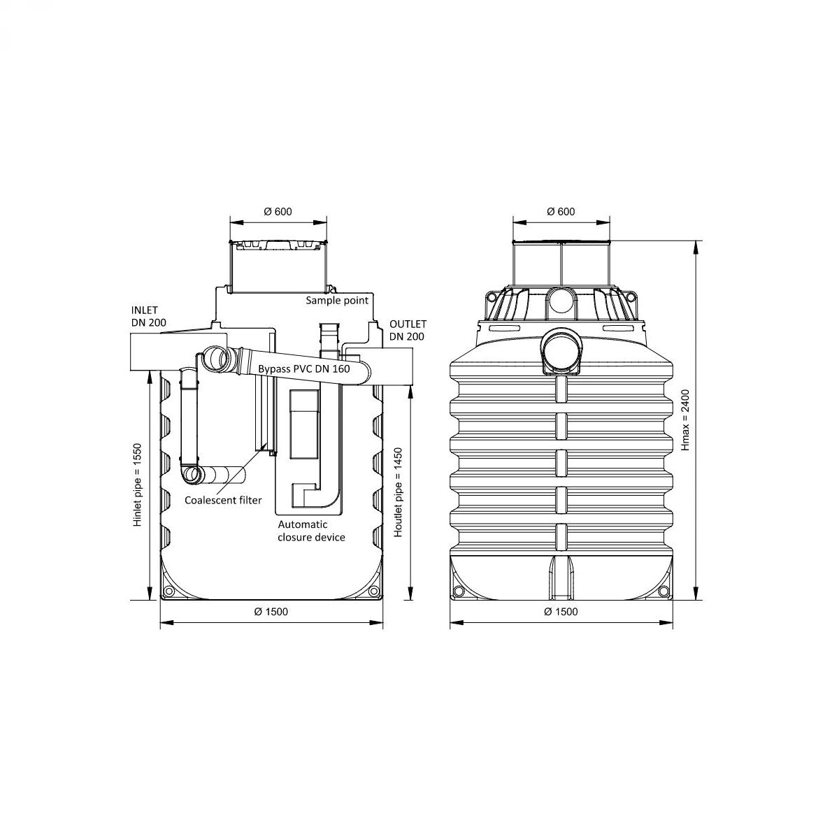 SEPARATOR ULJA 2700L - NS 50/5