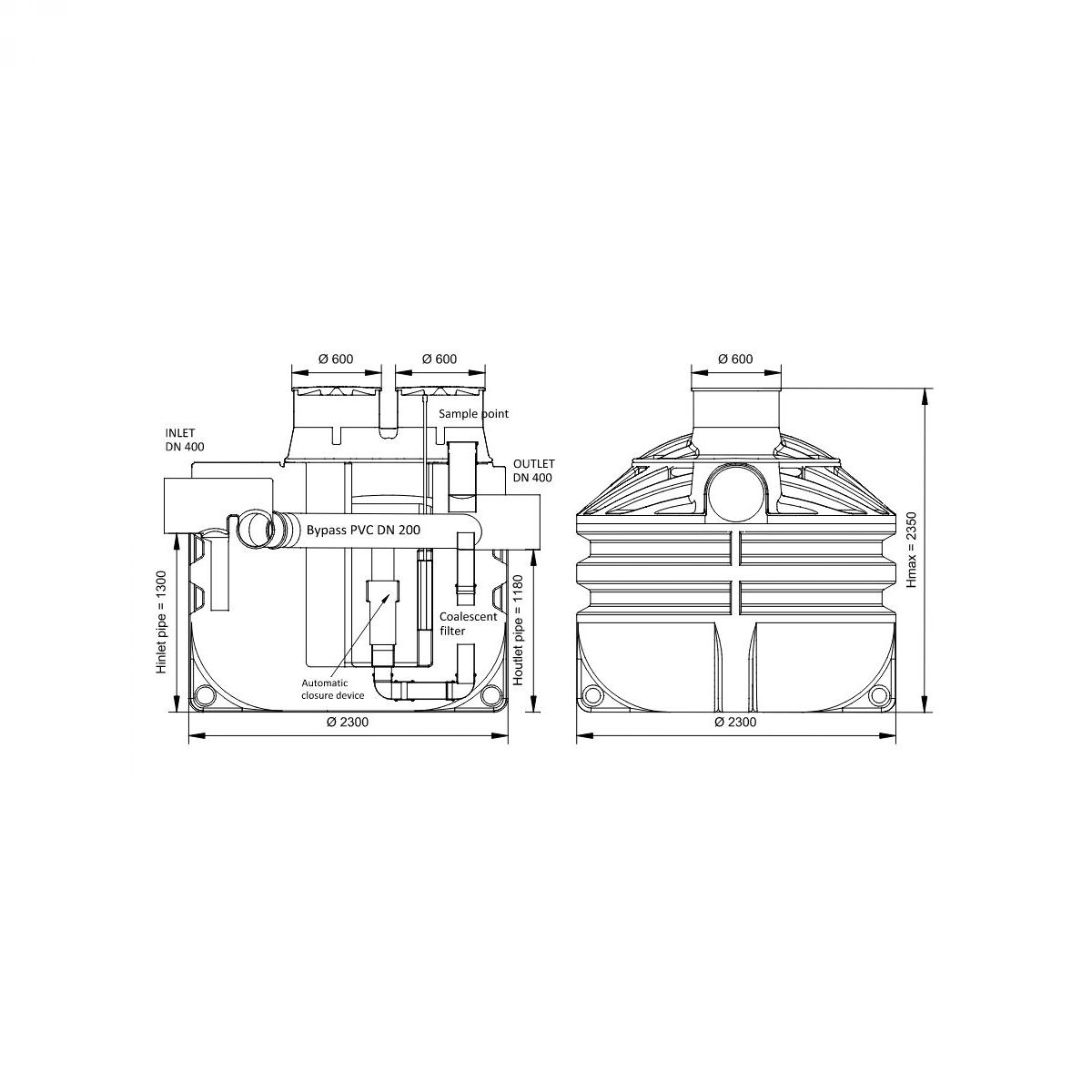 SEPARATOR ULJA 6000L - NS 150/15