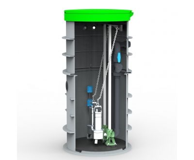 Prepumpna stanica Ø800x1800 - 2xDAB FEKA VS 1000 s vodilicama