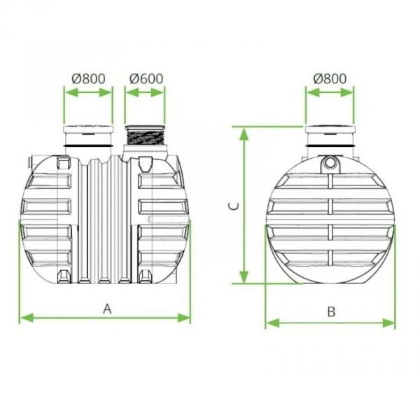 SEPTIČKA JAMA 1000 L - 1 KOMORA