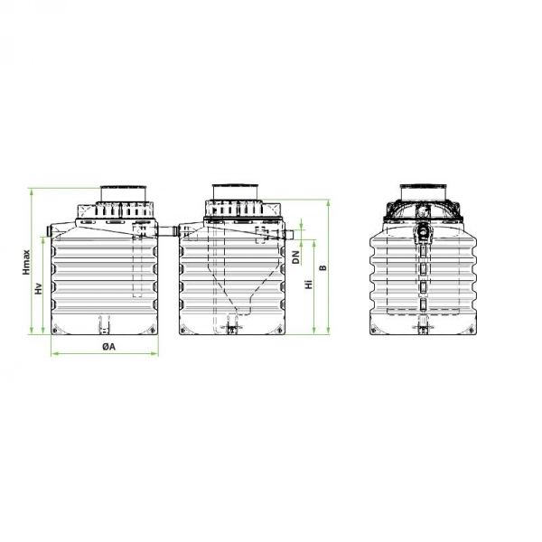 BIOPROČIŠĆIVAČ BIOCKO 31-35 PE 2x6000 L