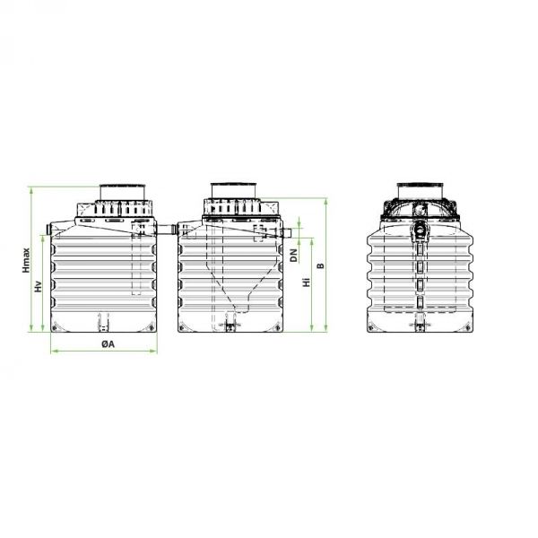 BIOPROČIŠĆIVAČ BIOCKO 36-45 PE 2x7500 L