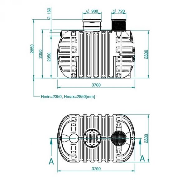 SEPTIČKA JAMA 12000 L - 3 KOMORE