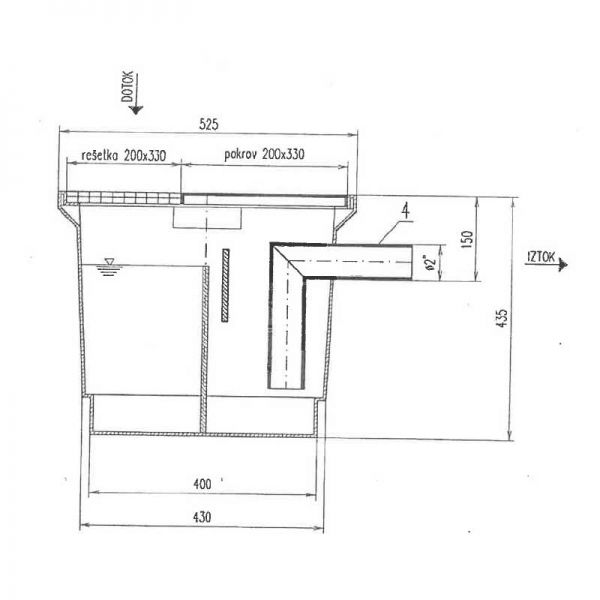 GARAŽNI SEPARATOR ULJA zbirni - TIP G